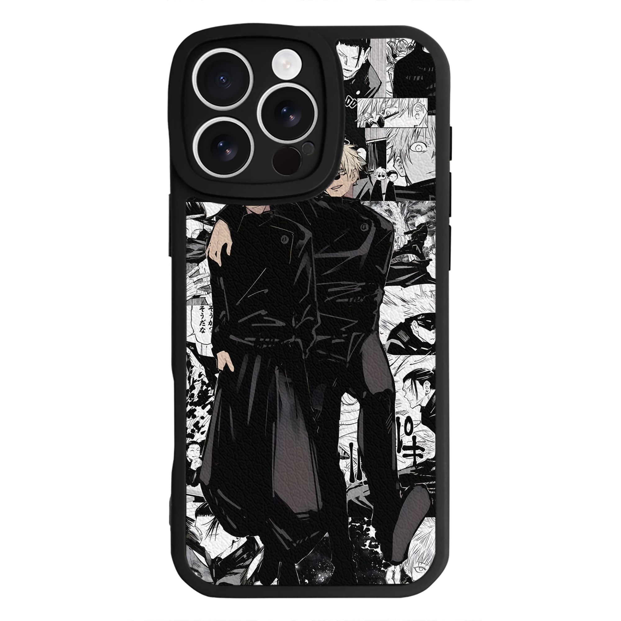 （画像用） 呪術廻戦 Jujutsu Kaisen 【iPhone 16シリーズ対応】シリコンスマホケース（レザー調） 材質：シリコン
